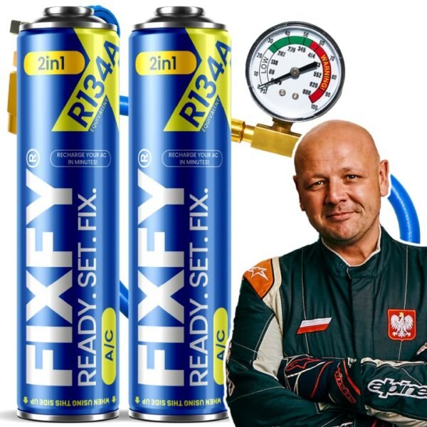 Zestaw FIXFY 2w1 500ml - 2x puszka + wąż R134a