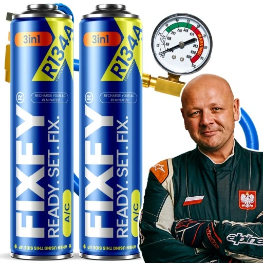 Zestaw FIXFY 3w1 500ml - 2x puszka + wąż R134a