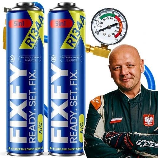 Zestaw FIXFY 5w1 - 2x puszka 500ml + wąż R134a